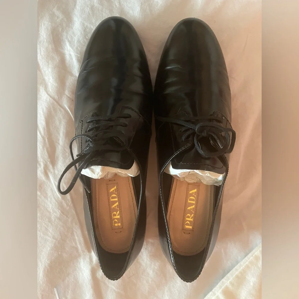 Prada patent leather Oxford loafers - Picture 4 of 9